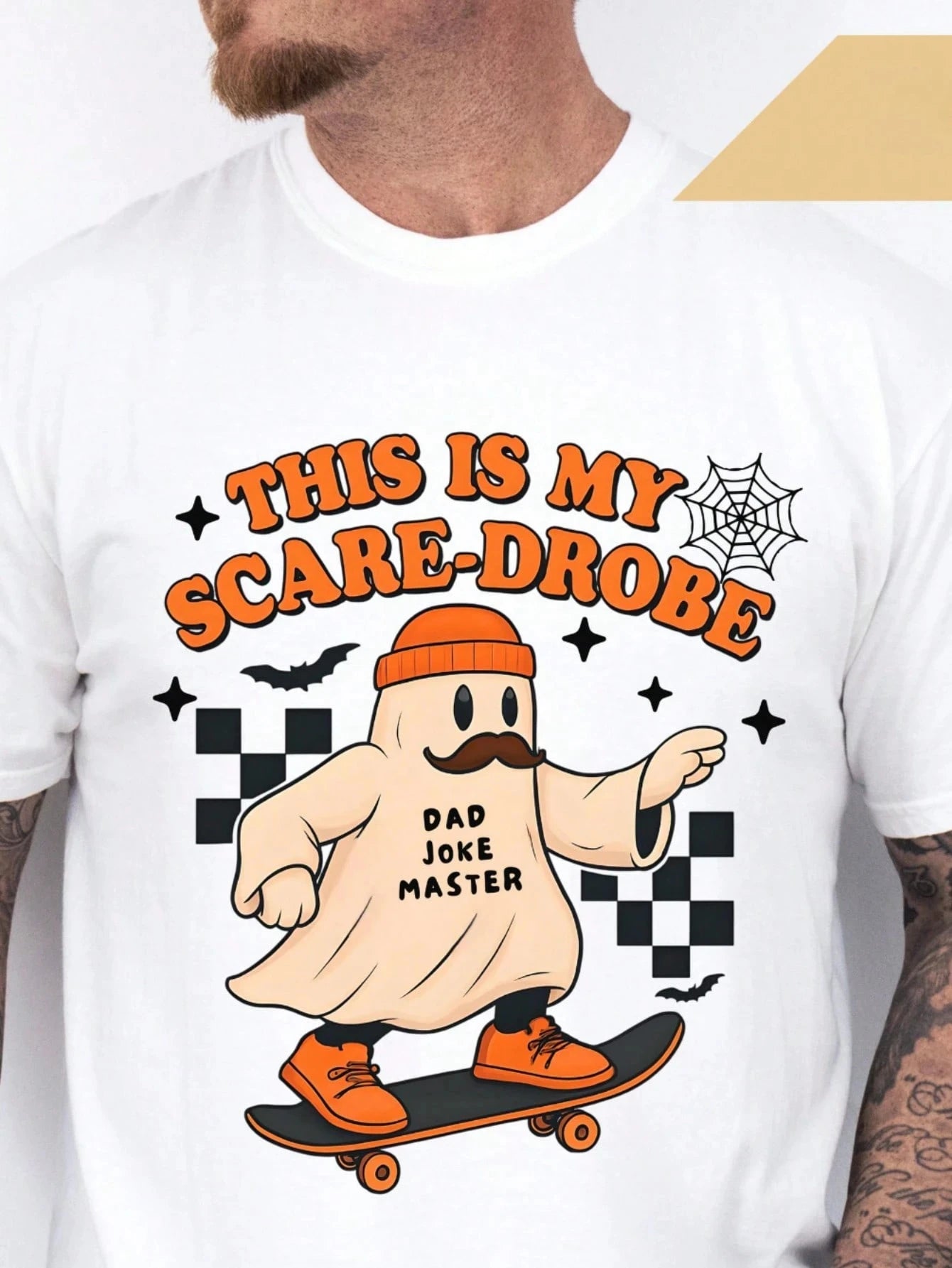 Spooky Dad Ghost Halloween T-Shirt